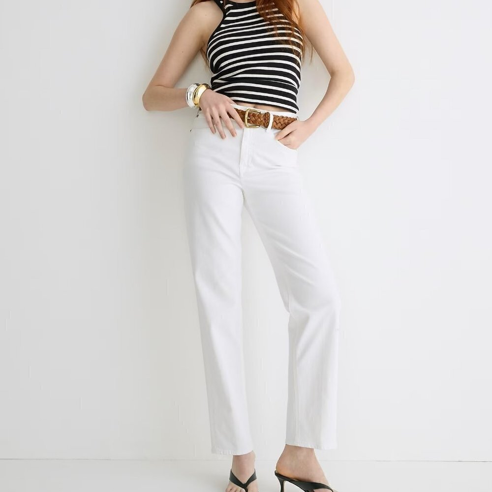 NWT - J. Crew Tall '90s vintage slim-straight jean in white wash